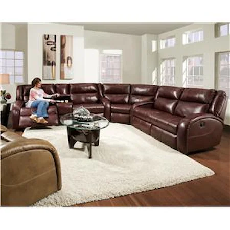 Reclining Sectional Sofa with Contemporary Style